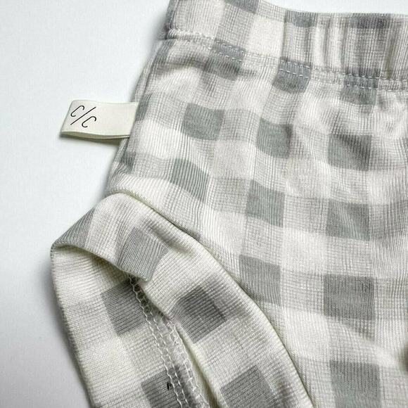 Childhoods Clothing Gray Plaid Rib Knit Bloomers - Picture 2 of 6